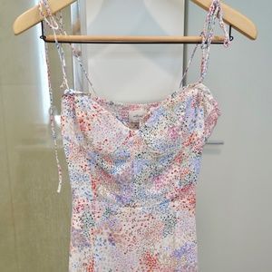 Aritzia Wilfred fable mini dress | Size 4 | Pink/White